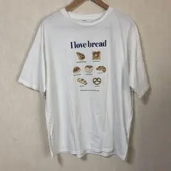 Helm パンプリント Tシャツ　 ホワイト サイドスリット　ゆったり　Lのサムネイル