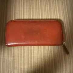 レザー製ブラウン長財布