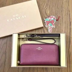 COACH バーガンディ 長財布