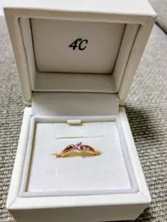 4C ピンクストーン リング