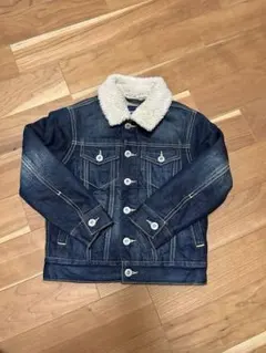 【美品】ボア襟付き　デニムジャケット　GAP kids 120cm キッズ