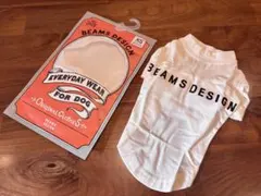 BEAMS DESIGN 犬服 XS 白Tシャツ