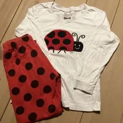 てんとう虫柄のパジャマ　110cm