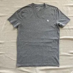 Abercrombie & Fitch グレー Vネック Tシャツ S