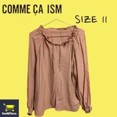 COMME CA ISM　コムサイズム リボンスモックブラウス