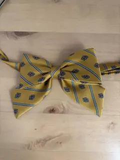 制服用リボン マスタード色 ストライプ