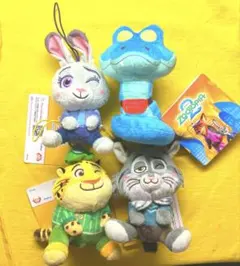 ズートピア2 こてっとぺったん　 &you マスコットvol.２ ４個セット