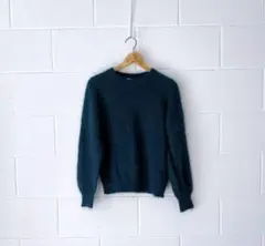 ⭐️美品⭐️Ungrid アンゴラ混 クルーネックニット　濃緑