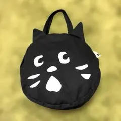 Ne-net にゃー 猫型トートバッグ ブラックのサムネイル
