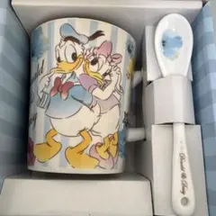 Disney ドナルド＆デイジー スプーン付きマグ