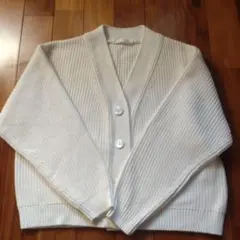 GALERIE VIE ホワイトニットカーディガン