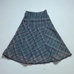 any SiS エニィスィス 総レース チェック フレアスカート S 1 タグ付