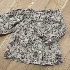 花柄フリルシャツ＆ヘアバンドセット