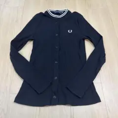 FRED PERRY ロングTシャツ　カーディガン　黒　トップスのサムネイル