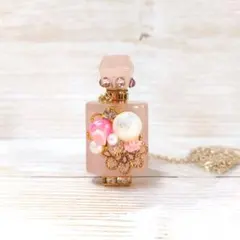 ハンドメイド 天然石 ローズクォーツ 装飾ペンダント