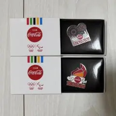 東京2020オリンピック コカ・コーラ ピンバッジ 2個セット - メルカリ