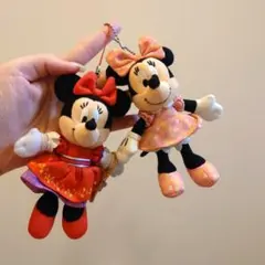 ディズニーストア ミニー デイジー さくらんぼ ぬいぐるみ キー
