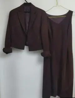 ef-de´ バーガンディ ワンピーススーツ サイズ9(株)フランドル