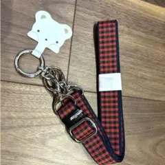 新品】familiar ショルダーストラップ 赤チェック - メルカリ