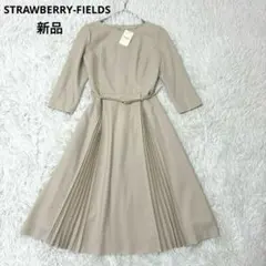 新品タグ付 ストロベリーフィールズ Liononシャンブレーワンピース ベルト付