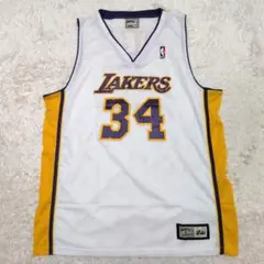 【未使用級 2XL】シャキールオニール　ユニフォーム　レイカーズ　NBA　34のサムネイル