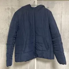 しまむら ダウンジャケットCLOSSHI クロッシー ネイビー 紺 フード付き