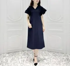 エムプルミエ　ティアードフリルVネックワンピースのサムネイル