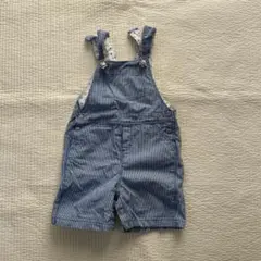 PETIT BATEAU ストライプオーバーオール 18m