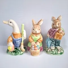 うさぎ ピーターラビット 70's〜80's陶器製 2個セット ヴィンテージ