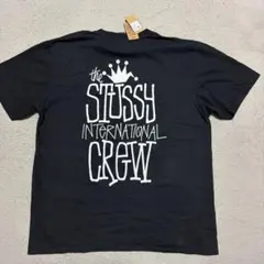 STUSSY CROWN INTERNATIONAL ピグメント　tシャツ L