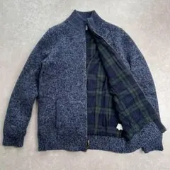 L.L.beanウール ブルゾン 裏地チェック柄 Mサイズ