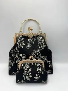 ハンドメイド】 大島紬 着物リメイク ハンド バッグ3点セット #724