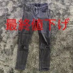 J BRANDスキニー デニム ダメージ加工ブラック　24のサムネイル