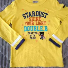 DOUBLE.B 長袖カットソー 120 イエロー