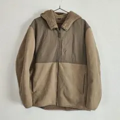 【美品】UNIQLO メンズ 防風ボアパーカー XLサイズ