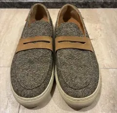 Harris Tweed ハリスツイード スリッポン ヘリンボーン - メルカリ