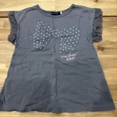 BéBé グレー Tシャツ 120cm フリル袖
