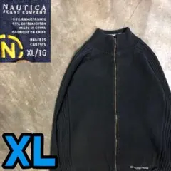 7T7985 NAUTICA ドライバーズニット　ビッグサイズ　古着のサムネイル