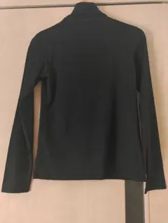 極美品　エアリズム UVカット ハイネック長袖Tシャツ L ブラック ユニクロ