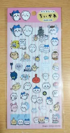 ちいかわ クリアシール ⑨よかったね ハチワレ うさぎ 透明シール