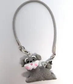 ラブブ　17cm ぬい服用　アクセサリー 　シュナウザー　犬