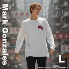 2284 Mark Gonzales ロンT 長袖 Tシャツ L ホワイトのサムネイル