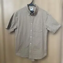 Nike ベージュ 半袖ワークシャツ