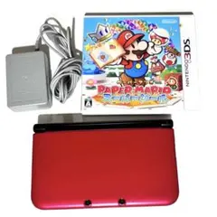 レッド ニンテンドー3DS LL ペーパーマリオ 充電器