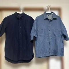 GU メンズ半袖シャツ2枚