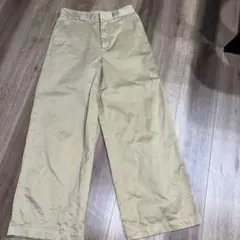 BEAUTY&YOUTH チノワイドパンツ ベージュ L