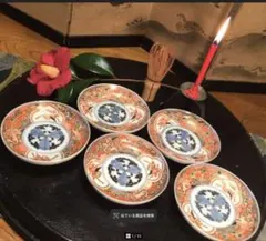 A1096 古伊万里　最上手　金蘭手　鳳凰　桜紋様　5枚 A1096 古伊万里 最上手 金蘭手 鳳凰 桜紋様 5枚 - メルカリ