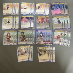 UNION ARENA1弾 学マスデッキパーツ べグラツィア青生徒会 スリーブ付
