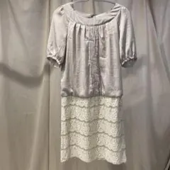 sunauna 半袖 ひざ丈ワンピース 36