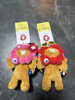 【新品】ミャクミャク 日焼け サングラス ハイビスカス 赤 ピンク 2つセット